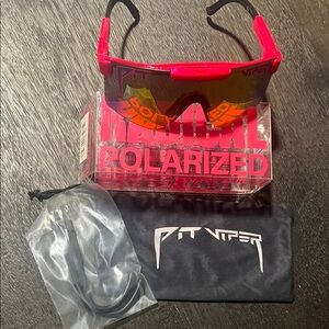 Pit Viper Red and Black Sunglasses